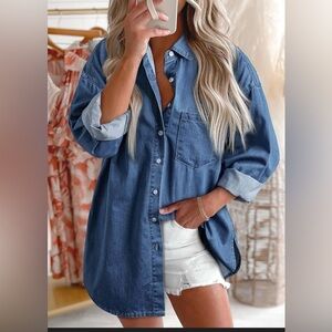 Tri-Mountain Denim Shirt NWT